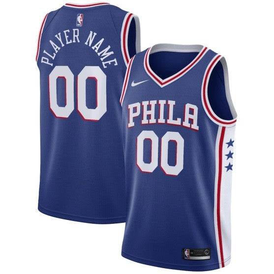 Unisex Philadelphia 76ers Nike Blue Jersey