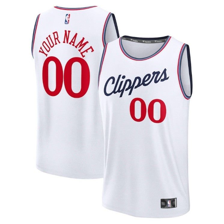 Unisex LA Clippers Fanatics White Jersey