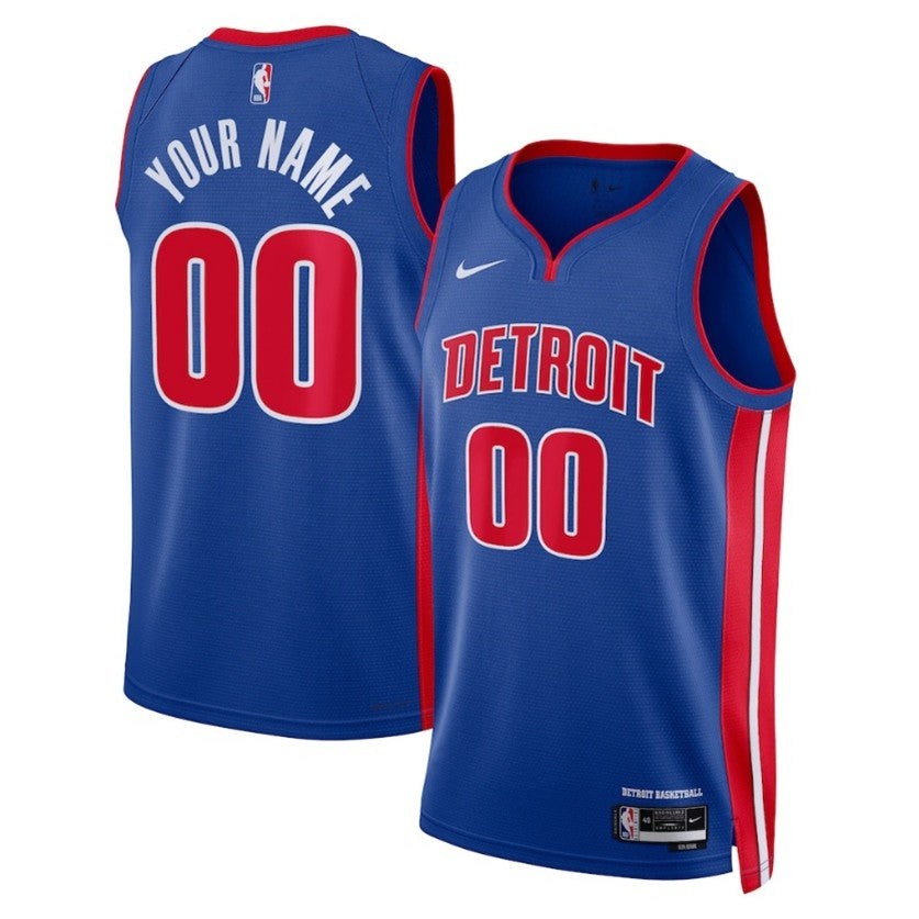 Unisex Detroit Pistons Nike Blue Jersey
