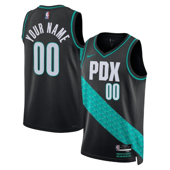 Unisex Portland Trail Blazers Nike Black/Green Jersey