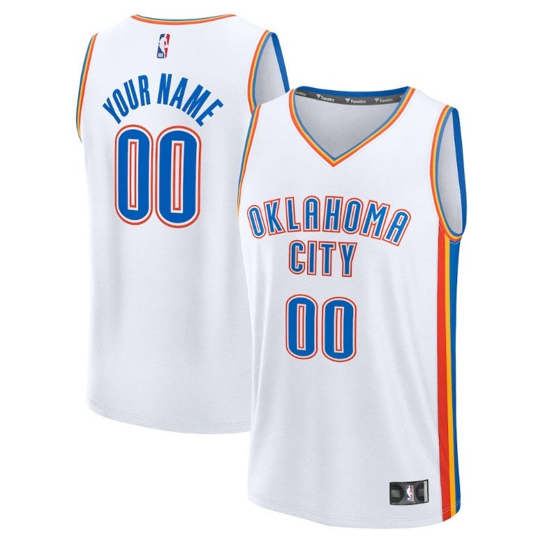 Unisex Oklahoma City Thunder Fanatics White Fast Break Jersey