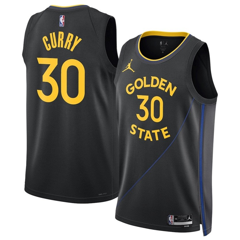 Unisex Golden State Warriors Stephen Curry Jordan Brand Black 2024/25 Jersey
