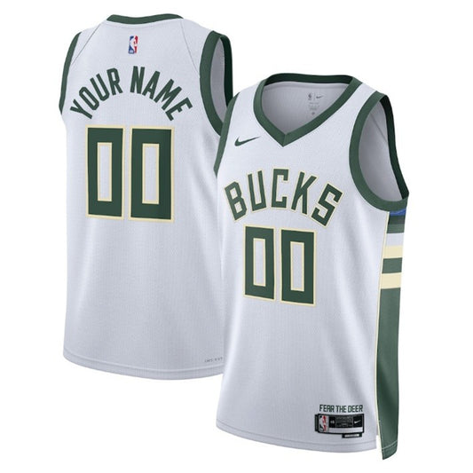 Unisex Milwaukee Bucks Nike White Jersey