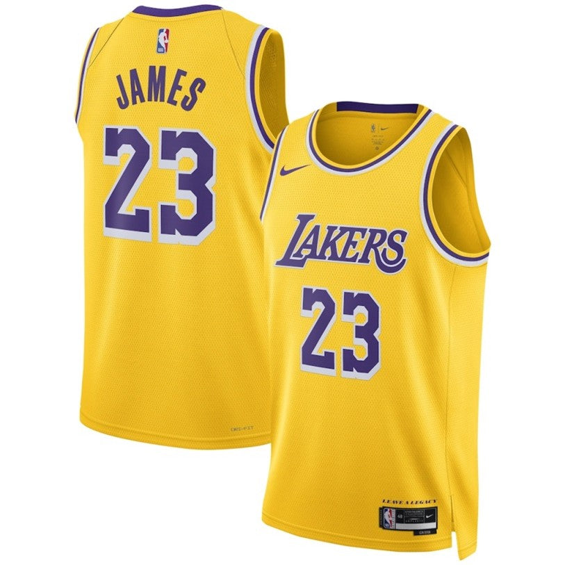 Unisex Los Angeles Lakers LeBron James Nike Gold Jersey