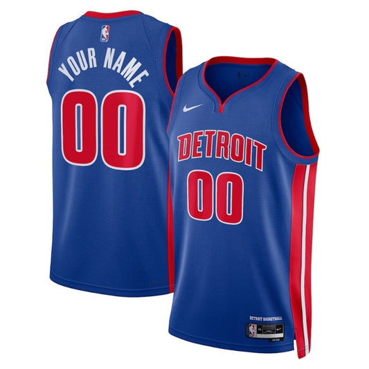 Unisex Detroit Pistons Nike Blue Jersey
