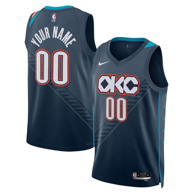 Unisex Oklahoma City Thunder Nike Blue Jersey