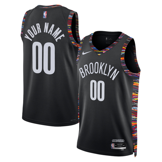 Unisex Brooklyn Nets Nike Black Parade Jersey