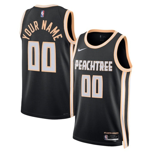 Unisex Atlanta Hawks Nike Black Pecachtree Jersey
