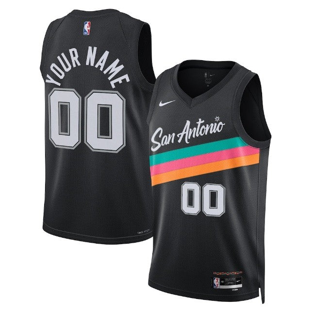 Unisex San Antonio Spurs Nike Summer Black Jersey
