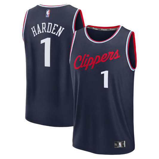 Men's LA Clippers James Harden Fanatics Navy Jersey
