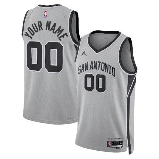 Unisex San Antonio Spurs Jordan Brand Silver Jersey