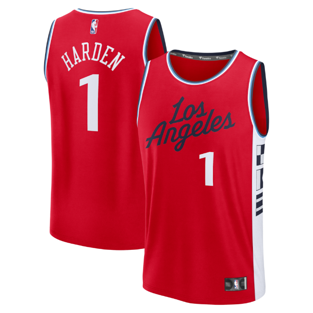 Men's LA Clippers James Harden Fanatics Red Jersey