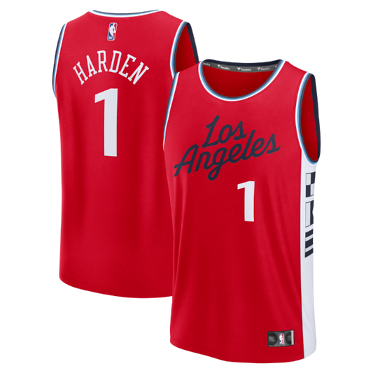 Men's LA Clippers James Harden Fanatics Red Jersey