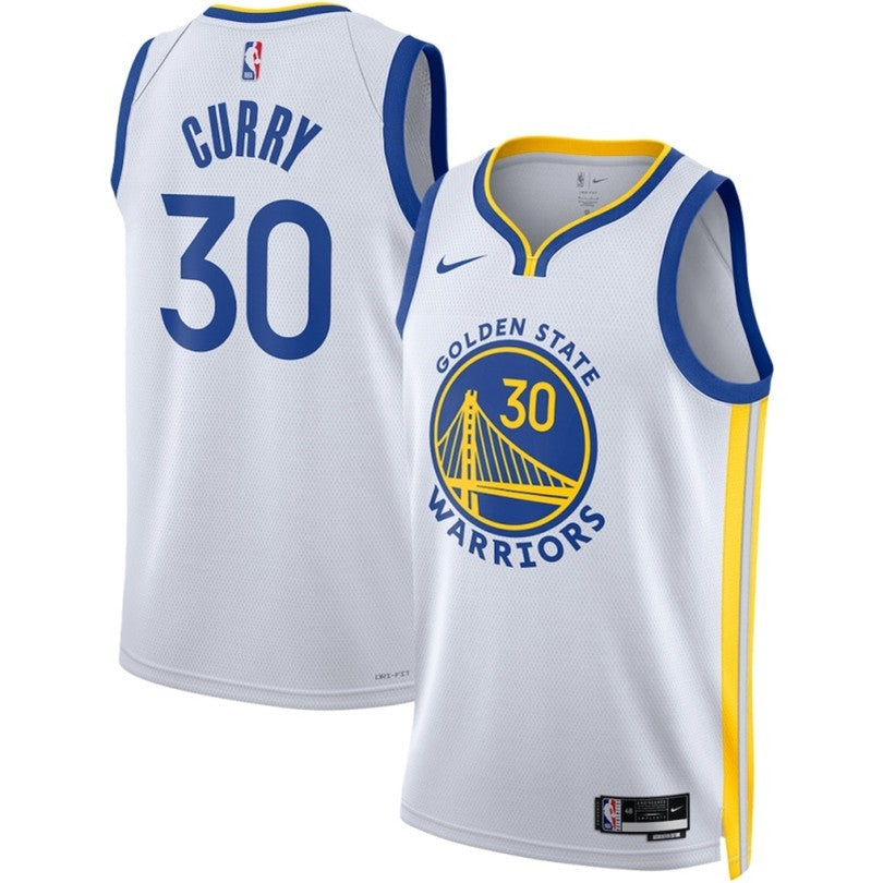 Unisex Golden State Warriors Stephen Curry Nike White Jersey
